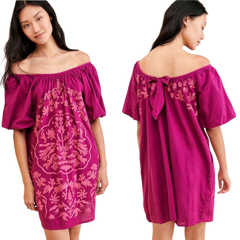 Free People Fiona Embroidered Dress